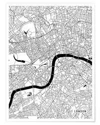 Explore london's quiet and interesting streets with this colourful guide. Main Street Maps London England Karte Poster Online Bestellen Posterlounge De