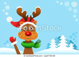 Rudolf Der Rotnasige Rentier Rudolf Die Rotnasige Rentierzeichnung Canstock