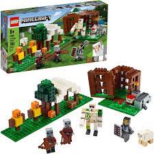 Se han pasado el juego de construcción después de haber ensamblado todo un lamborghini sián fkp 37 de tamaño real. Amazon Com Lego Minecraft The Pillager Outpost 21159 Impresionante Figura De Accion De Ladrillo Para Ninos Minecraft Regalo 303 Piezas Juguetes Y Juegos
