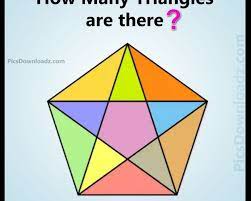 Maths Picture Puzzles How Many Triangles Puzzle Brain Teasers Puzzles Image Find Total Triangles Puzzle Logic Math Math Riddles Brain Teasers Math Pictures