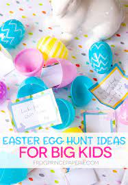 What about adults who still want to have some fun? Older Kid Easter Egg Hunt Ideas At Home Frog Prince Paperie