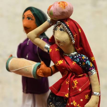 13 Inch Craft Dolls Handmade Jhabua Fabric Doll P Bhil Gaatha