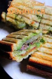 Triple Veg Grilled Sandwich Recipe Bombay Vegetable Grilled Sandwich Recipe Yummy Tummy Grilled Sandwich Recipe Vegetarian Sandwich Recipes Sandwich Recipes Indian
