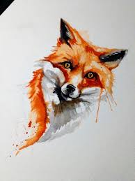 Pin Di Margaret Zwilling Su Tatoos Illustrazione Animali Volpe Idee Acquerello