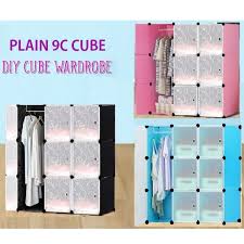 Hallo guys, divideo kali ini aku mau share ke kalian semua diy lemari gantung ini cocok banget buat kalian yang punya. Km Plain Pattern 9 Cube Wardrobe Diy Rack Cube Almari Baju è¡£æ©± Shopee Malaysia
