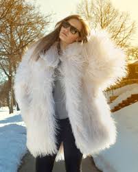 Many spitz type dogs like the shiba inu and akita carry the long coat gene as this gene has been present for centuries. Grey And White Mongolian Lamb Fur Coat Women S Clothing Clothing
