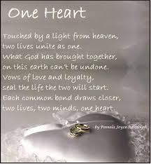 One Heart An Original Wedding Poem About Marriage Written By Pamela Joyce Randolph Arizona Poet Wedding Congratulations Quotes Wedding Quotes Wedding Poems