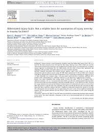 Pdf Abbreviated Injury Scale Not A Reliable Basis For