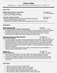 Quality Engineer Resume Sample Resume Template Sample Resume Templates Good Resume Examples Sample Resume