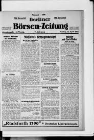 Die presseschau von zeitung.ch durchsucht die wichtigsten tageszeitungen der schweiz. Omnia Berliner Borsenzeitung 1926 04 12