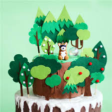 If your kid love pets and other animals, then jungle theme cake for his/her birthday would be a real great choice. Birthday Cake Topper Cute Forest Animal Cupcake Topper Jungle Theme Party Cake Decorating Flags Baby Shower Party Decoration 1pc Cake Decorating Supplies Aliexpress