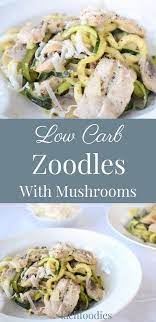 low carb zoodles with mushrooms rezept ohne kohlenhydrate gemusenudeln mit einer cremigen pilzsauce low carb lc rezepte paleo rezepte zoodle rezepte
