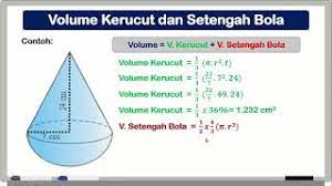 Download lagu dan video terbaru. Volume Gabungan Kerucut Dan Setengah Bola Youtube