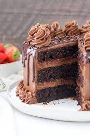 Homemade Chocolate Cake Easy 3 Layer Cake Recipe Recipe Chocolate Cake Recipe Chocolate Cake Recipe Moist Cake Recipes
