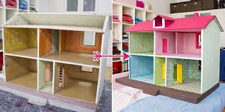Für die kücheneinrichtung gibt es einen simplen trick. Puppenhaus Restaurieren Puppenhaus Puppenhausmobel Tapezieren