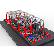 Germany Ninja Obstacles Course With Foam Pit Cubes Tire Swings Reuse Old Tires Tire Chairs