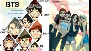 Please contact us if you want to publish a blackpink anime wallpaper on our site. Bts And Blackpink Anime Wallpaper Pin Oleh Hahahaha Di Bts And Blackpink Fanart Ilustrasi Karakter Kartun Kartu Lucu Sexpotvixen Wall