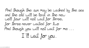 Pin By Jennifer Jambrosek On I M Still Waiting For You To Be The One I M Waiting For Passenger Lyrics Look Up Quotes Favorite Lyrics