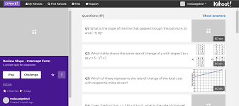 Kahoot Slope Intercept Form Studentengagement Slope Intercept Kahoot Slope Intercept Form