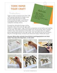 Torn Paper TIGER Craft Activity - Tiger ...