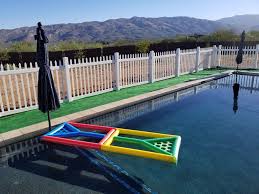 Custom Floating Beer Pong Table Got Tired Of The Crappy Inflatable Ones Beer Pong Table Diy Floating Beer Pong Table Diy Pool Table