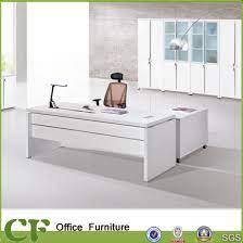 Office reception design office table design dental office design modern office design office furniture design office counter design modern with a white stone and solid wood combined design. Unique White Color Office Wooden Furniture Modern Executive Desk China Large Executive Desk Director Desk Made In China Com