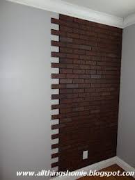 All Things Homie Faux Brick Wall Faux Brick Walls Diy Brick Wall Faux Brick Wall Panels