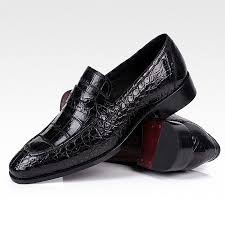 Black And White Penny Loafers Classic Alligator Penny Loafer Business Shoes For Men Business Shoes Penny Loafers Loafers