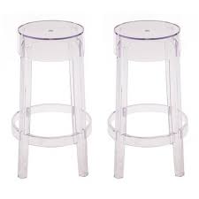 2 x victoria ghost style clear color counter stool counter stools stool philippe starck