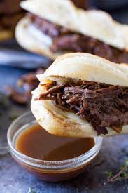 French Dip Crock Pot Recipe Best French Dip Ever Delectable Tender And Flavorful Beef Wrapped In Melted Cheese In With Images Recipes French Dip French Dip Sandwich