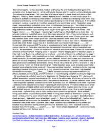And match penalties on the back side of the top copy of this scoresheet. 12 Printable Hockey Score Sheet Pdf Forms And Templates Fillable Samples In Pdf Word To Download Pdffiller