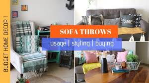 Acme furniture bently sofa with 7 pillows in champagne 50660. How To Use Sofa Throw Indian Living Room Decor All About Throws Youtube