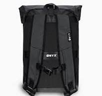 Rolltop-Rucksack 20 bis 30 L - Schwarz