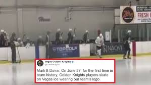 Hit us up for expansion tips. Golden Knights Practice On Las Vegas Ice In Full Gear For First Time In Franchise History Article Bardown
