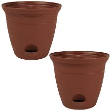 Better than the pots raised. Plant Care Soil Accessories 6 Plastic Self Watering Flower Plant Pot Garden Planter 1 2 Gallon In 3 Colors Home Garden