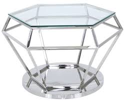 Enjoy free shipping on most stuff, even big stuff. Hamlin Hexagon Coffee Table Glass And Chrome Cfs Furniture Uk