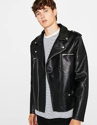 Https Www Bershka Com Gr En Man Clothes Best Sellers E2 98 85 Clothes Faux Leathe Leather Jacket Outfit Men Leather Jacket Outfits Faux Leather Biker Jacket