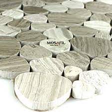 Arnold lammering gmbh, fliesen küche, fliesen bad, fliesen wohnzimmer #fliesen hier die raue kantige fliese in steinoptik und auf der anderen seite der elegante… Marmor Kiesel Optik Mosaik Fliesen Grau Poliert Marmormosaik Amazon De Baumarkt