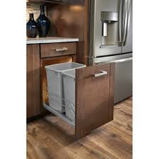The bottom of our kitchen pull out shelves is 1/4 medium density fiberboard that has a white vinyl covering that cleans up with a damp cloth and gives your pull out shelves a light clean look. Pull Out Pantries You Ll Love In 2021