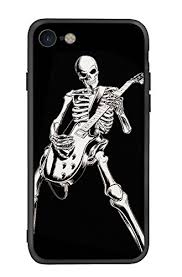 The skeleton print is awesome. Case For Apple Iphone 7 8 New Se 2020 Skeleton Playing Guitar Cool Skull Design For Musician Guitarist Iph 7 8 Se Skeleton Playing Guitar Wantitall