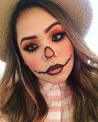 45 Spooky Halloween Makeup Ideas To Try This Year Scarecrow Halloween Makeup Halloween Makeup Diy Halloween Costumes Makeup