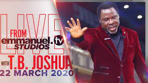 As a christian channel the emmanuel tv selection of fine programming is favorable to the majority of residents in nigeria and around the planet thanks to live broadcast capability via satellite. Live From Emmanuel Tv Studios With Tb Joshua 22 03 20 Emmanuel Tv