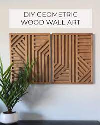 A fun valentine's day craft that can stay up all year long. Diy Geometric Wood Wall Art