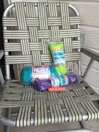 How To Macrame A Vintage Lawn Chair Macrame Chairs Chair Redo Diy Chair