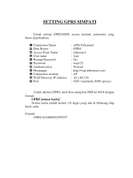 Setting gprs kartu simpati lewat sms. Setting Gprs Simpati