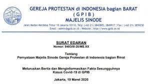 Demikianlah mereka bukan lagi dua. Surat Edaran Majelis Sinode Gpib Kondisi Ini Pergumulan Kita Bersama Bukan Hanya Sekelompok Orang Tribun Manado
