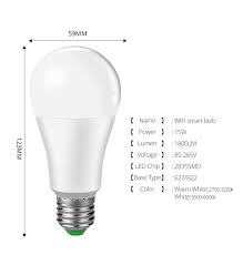 Smart Led Bulb Control Light Bulb By Smartphone Using Wifi Connection Led Bulb Smart Bulb Led
