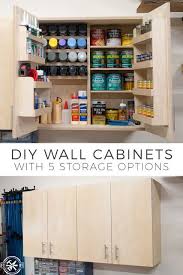Give us your tips below! Diy Wall Cabinets With 5 Storage Options Plans Fixthisbuildthat Diy Wall Cabinet Diy Garage Storage Cabinets Workshop Cabinets