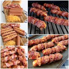 Looking to shake things up at your next cookout? Bacon Wrapped Cheese Hot Dogs Barbara Bakes