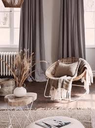 Gardine vorhang mit osen blickdicht fur wohnzimmer creme 135×225 cm. Gardinen Wohnzimmer Ideen Westwing